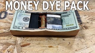 Bank Teller Money Dye Pack Cut in Half with Waterjet [upl. by Jamill]