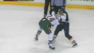 Derek Boogaard vs Wade Belak Nov 29 2008 [upl. by Oona]