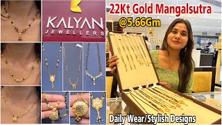 Kalyan Jewellers 22Kt Gold Mangalsutra Designs With Price Latest Gold Mangalsutra Designs 2023 [upl. by Aggri531]