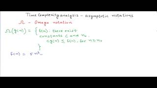 Time complexity analysis asymptotic notations  big oh theta omega [upl. by Eineeuq]