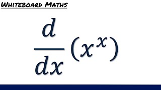 Derivative of xx [upl. by Etiragram]