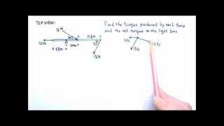 AP Physics 1 Rotation 10 Torque 2 Torque Problem 1 [upl. by Warchaw]