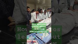 How medicos learn about injection administration mbbs doctor neet medical upums youtubeshorts [upl. by Isabelle]