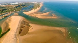 Cacela Velha and Ria Formosa aerial view  Algarve [upl. by Diella]