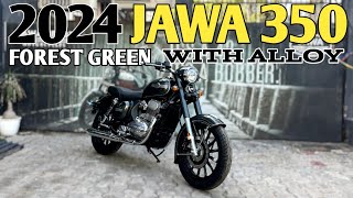 2024 Jawa 350 with Alloy wheels  आपकी डिमांड पर Forest Green Colour  PoweronTorque [upl. by Pax]