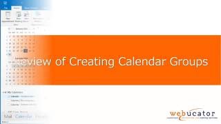 Creating Calendar Groups in Microsoft Outlook [upl. by Aibara401]