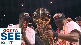 GOTTA SEE IT Toronto Raptors Celebrate First Ever NBA Championship [upl. by Akeim158]