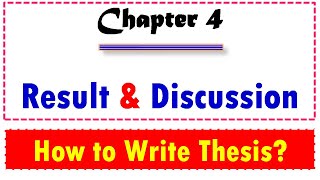 Results and Discussions  How to Write Thesis [upl. by Annhoj]