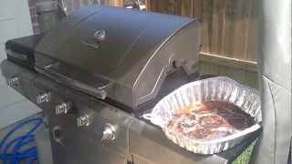 How to Smoke a Brisket on a Gas Grill Part 1 [upl. by Aneelahs]