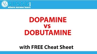 Dopamine vs Dobutamine  MOA Pharmacology Vasopressor Inotrope [upl. by Vrablik584]