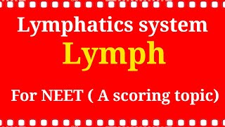 Lymph tissue fluid lymphatic system From NCERT for NEET 2023 tissue fluid in hindi  class11 [upl. by Zetrok314]