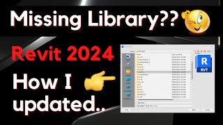 Missing Revit 2024 Content Library  How to update Revit 2024 Library [upl. by Kylynn]