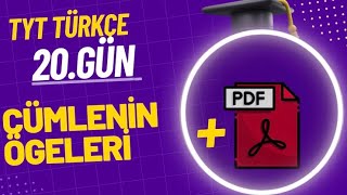 20 CÜMLENİN ÖGELERİ  21 Günde TYT Türkçe Kampı [upl. by Anaert]