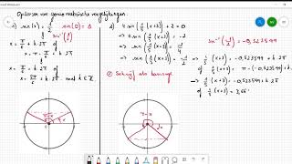 Oplossen van goniometrische vergelijkingen basis en algemene vergelijking [upl. by Oakley]