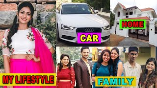 Inti Guttu Serial Fame Kalyani Lifestyle 2021  Age Cars Family House Remuneration Net Worth [upl. by Irme]