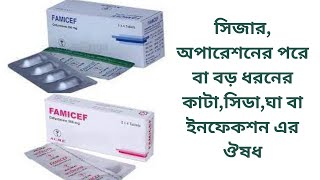 Famicef tabletCefuroxime Axetil সিজারঅপারেশনের পরে বা বড় ধরনের কাটাসিডাঘা বা ইনফেকশন এর ঔষধ [upl. by Thadeus]