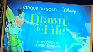 Drawn to Life Cirque Du Soleil NO SHOW FOOTAGE January 2024 [upl. by Hctim873]