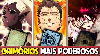 OS 10 GRIMÓRIOS MAIS PODEROSOS DE BLACK CLOVER [upl. by Lipps]