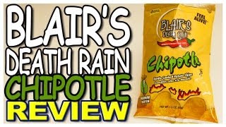 Blairs Death Rain Chipotle Kettle Cooked Potato Chips Review [upl. by Notsnhoj]