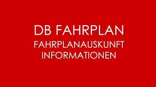 DB Fahrplan  DB Fahrplanauskunft [upl. by Nadler]