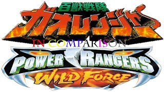 In Comparison Ep 10 Gaoranger vs Wild Force [upl. by Ehcnalb]