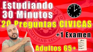 EXAMEN de ciudadania americana en español para ADULTOS 20 preguntas cívicas APRENDE HOY 🇺🇸 [upl. by Meldoh]