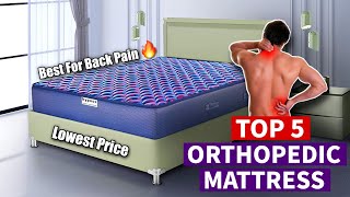 Top 5 Best Orthopedic Mattress For Back Pain In India 2024  Orthopedic Mattress  Prices  Review [upl. by Beck]