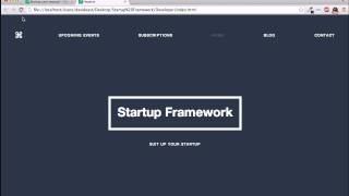 How to Start and Create Website with Startup Design Framework B2 [upl. by Etom737]