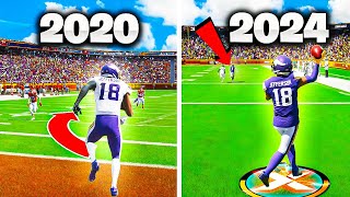 Scoring A 99 Yard Touchdown With Justin Jefferson In EVERY Madden EVER [upl. by Nagaer563]