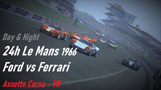 24h Le Mans 1966  Ford vs Ferrari Assetto Corsa  VR [upl. by Eilujna]