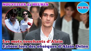 Obsèques dAlain Delon  les mots bouleversants de son fils AlainFabien avant la cérémonie [upl. by Novelc835]