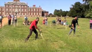 Andy Coleman and Ded Kalji strimmer vs scythe race 2011 [upl. by Pandora107]