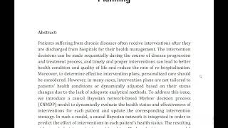 A Causal Network Based Markov Decision Process Model for Intervention Planning [upl. by Hitchcock985]