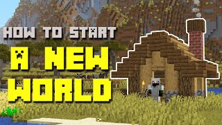 50 Things to do in a NEW MINECRAFT WORLD [upl. by Baram]