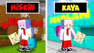 SEKOLAH MISKIN VS SEKOLAH KAYA di Minecraft ft BANGJBLOX [upl. by Azne952]