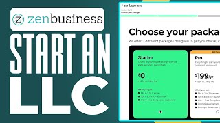 How To Start An LLC With ZenBusiness 2024 [upl. by Suidaht]