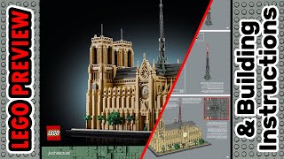 PREVIEW 21061 LEGO Architecture NotreDame de Paris​ amp Building Instructions LEGO 2024 [upl. by Drofhsa]