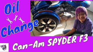 My CanAm SPYDER F3 Oil ChangeDont Get Torquey With Me TommyG 😂 [upl. by Sihon]