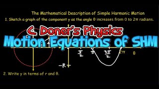 IB Physics The Motion Equations of Simple Harmonic Motion [upl. by Notsa]