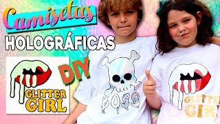 CAMISETAS personalizadas HOLOGRÁFICAS  Estampado VINILO TEXTIL termotransferible [upl. by Trevor232]