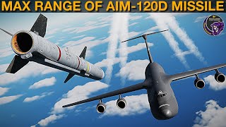 Max Range Of Aim120D Air To Air Missile  DCS WORLD [upl. by Meraree]