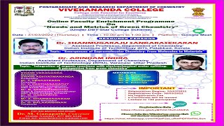 Online Faculty Enrichment Programme On “Needs and Metrics of Green Chemistry” [upl. by Nnil]