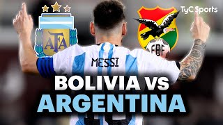 EN VIVO 🔴 Bolivia vs ARGENTINA  Eliminatorias Sudamericanas ⚽ ¡Juega la SCALONETA por TyC SPORTS [upl. by Gaudet]