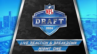 2024 NFL Draft Live Reaction amp Breakdown Round 1 [upl. by Sandstrom269]