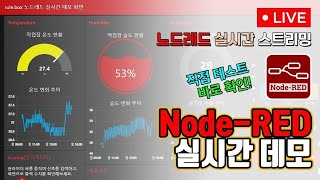 노드레드 실시간 스트리밍 테스트 NodeRED로 만든 대시보드 직접 테스트하고 바로 확인 가능 [upl. by Yevol343]