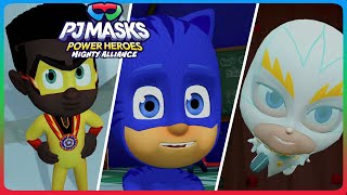 PJ Masks Power Heroes Mighty Alliance Walkthrough Part 4 PS5 PS4 100 Dark PJ Power Q [upl. by Esined40]