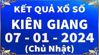 Xổ số Kiên Giang ngày 7 tháng 1  XSKG 71  XS Kiên Giang  Xổ số kiến thiết Kiên Giang hôm nay [upl. by Viradis]