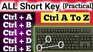 Ctrl A to Ctrl Z  Shortcut Key  Ctrl A to Z  Keyboard Shortcut  SRV Studyroom [upl. by Jangro84]