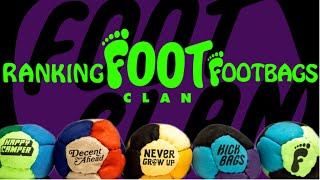 Ranking Footclan Footbags footclanusa Hacky Sack Reviews [upl. by Greyson98]