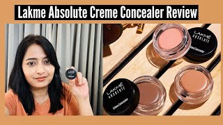 New LAKMÉ ABSOLUTE CREME CONCEALER  Lakme creme concealer Review lakme absolute cream concealer [upl. by Cherice]